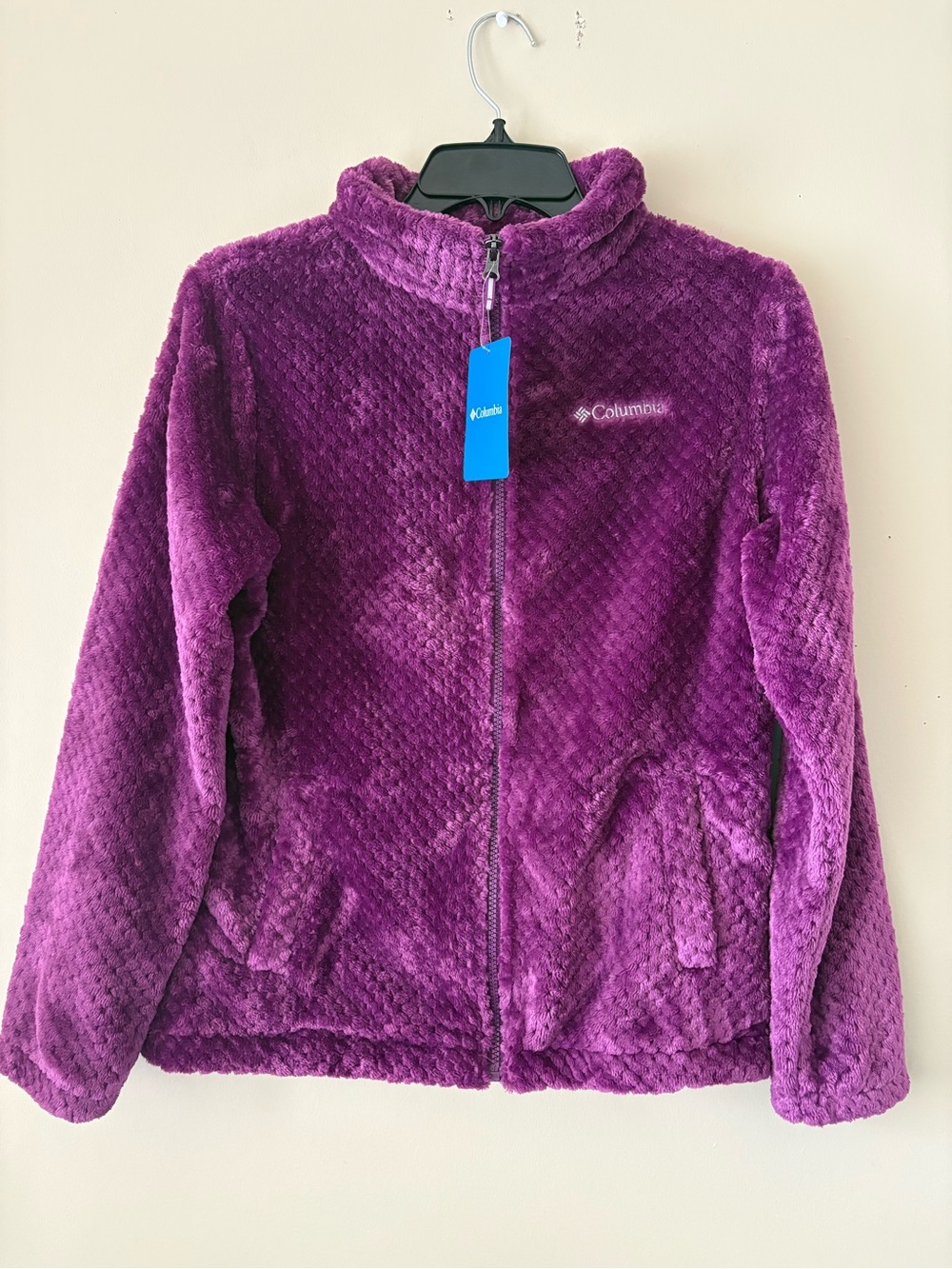 Columbia Plush Fleece Jacket in Purple Big Girls Sz. XL (18/20y.o) New